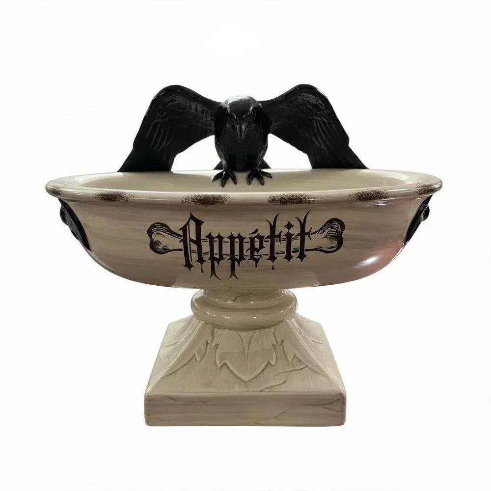 Deptartment 56 Raven Bone Appetit Bowl